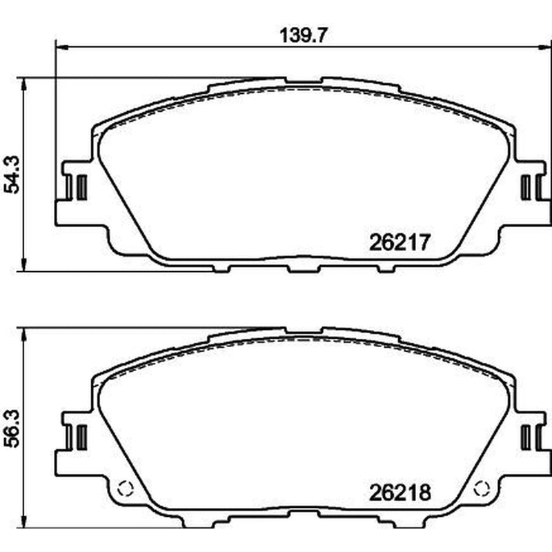 Mintex Front Brake Pad Set MDB3456