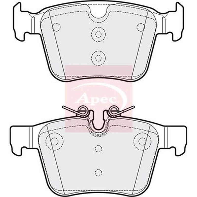 Apec Rear Brake Pad Set PAD2054