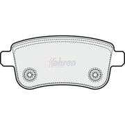 Fahren Rear Brake Pad Set fits Renault Fluence 2010 on 1.5 1.6 2.0