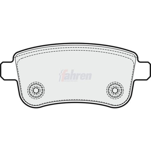 Fahren Rear Brake Pad Set FBP3254