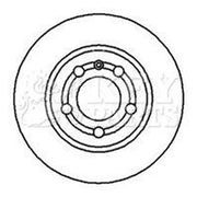 Key Parts 2 x Vented Rear Brake Discs KBD4183-x2