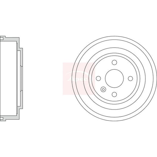 Apec Brake Drum Assembly Rear DRM9218