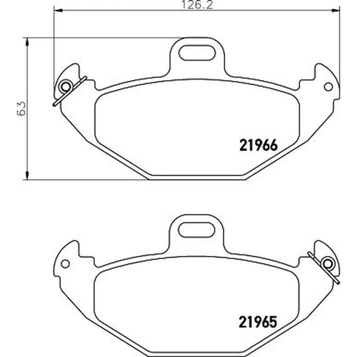 DON Rear Brake Pad Set PCP1585