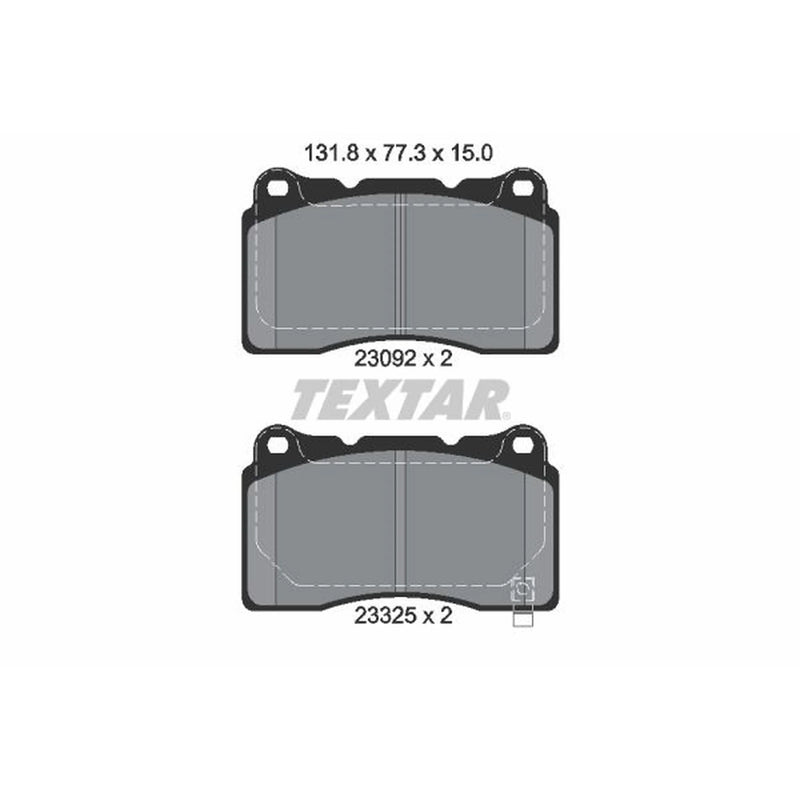 Textar Front Brake Pad Set 2309204