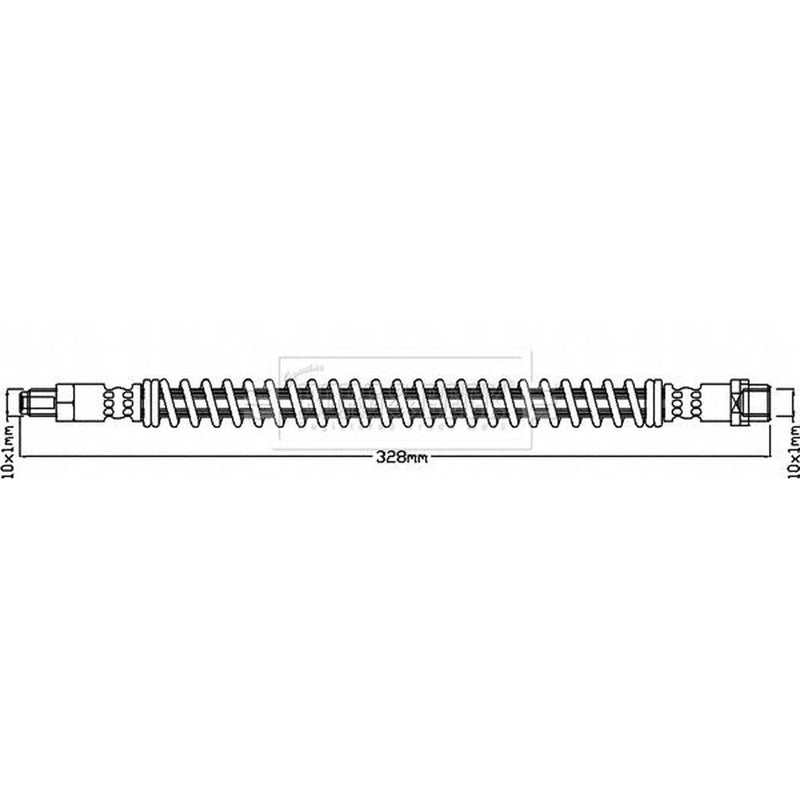 Borg & Beck Brake Hydraulic Hose Line Rear Right BBH8270