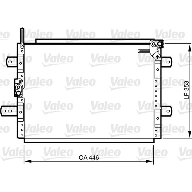 Valeo Air Conditioning Condenser 814244