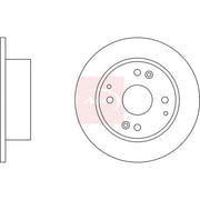 Apec 2 x Solid Rear Brake Discs DSK2336-x2