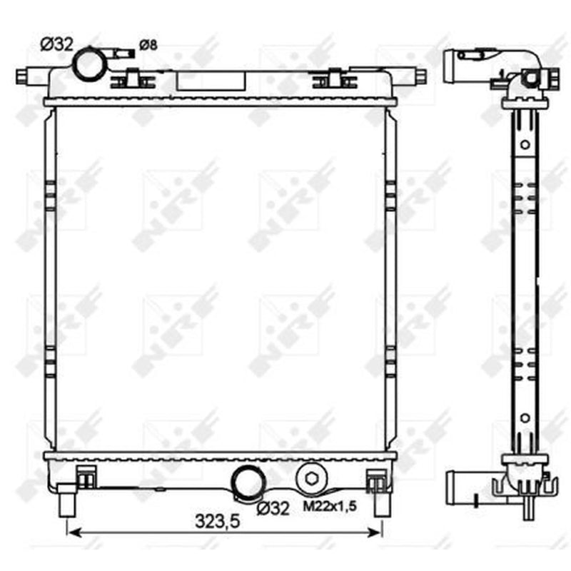NRF Engine Radiator 53101