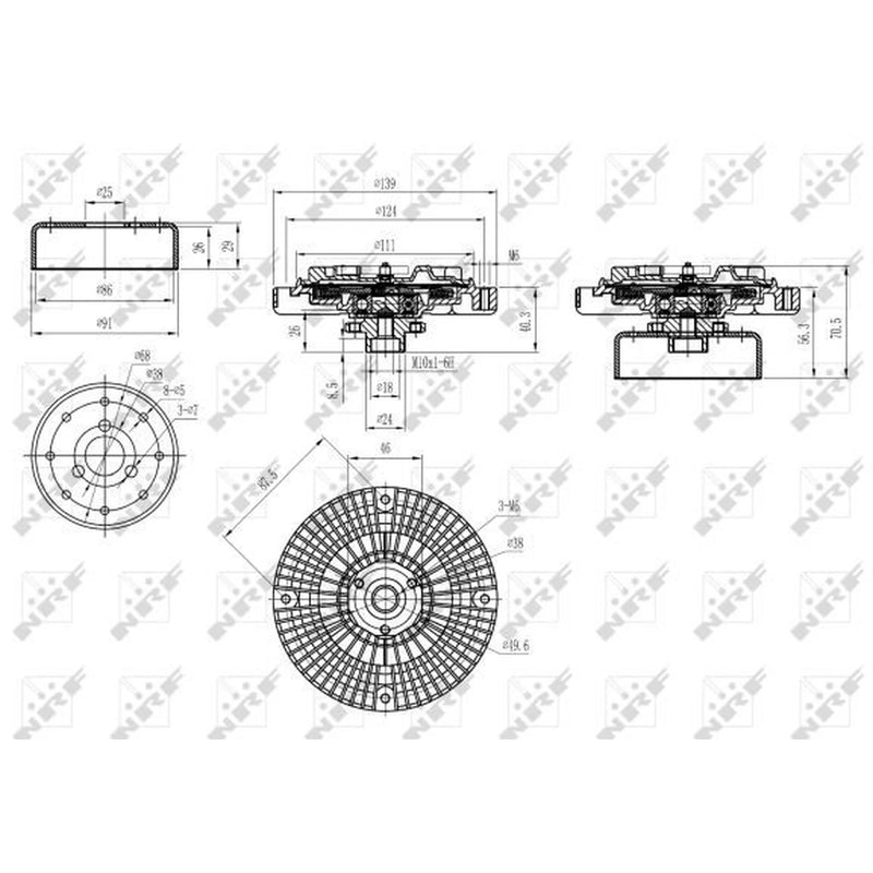 NRF Radiator Fan Clutch 49584