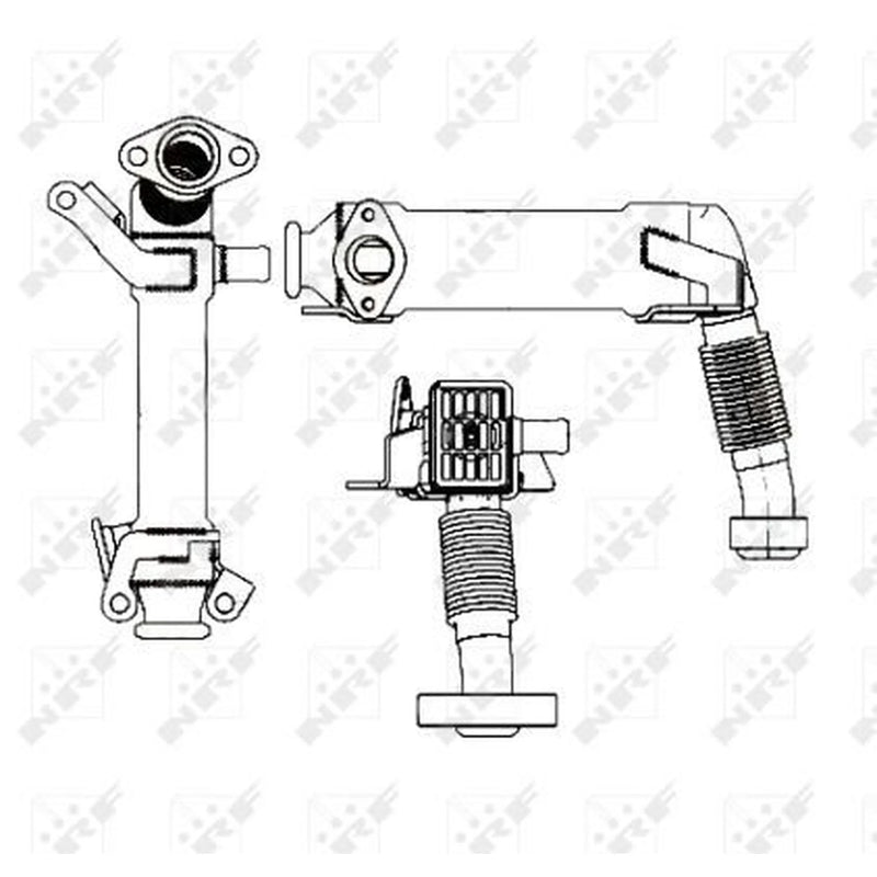 NRF EGR Cooler (Exhaust Gas Recirculation) 48001