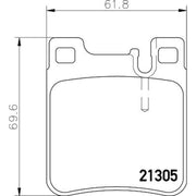 DON Rear Brake Pad Set PCP1320
