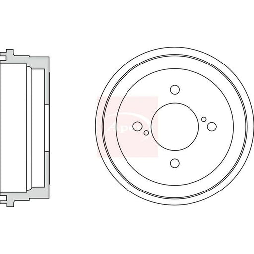 Apec Brake Drum Assembly Rear DRM9965