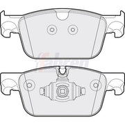 Fahren Front Brake Pad Set fits Levc Tx 2017 on
