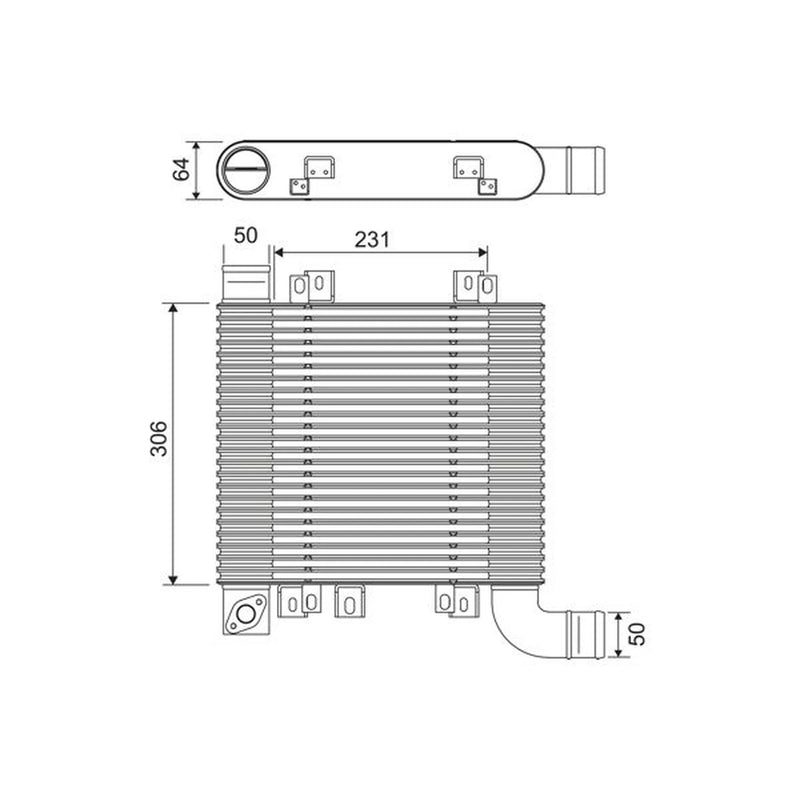 Valeo Intercooler (Charge Air Cooler) 818398