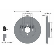 Textar 2 x Internally Vented Front Brake Discs 92139903-x2