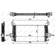 NRF Intercooler (Charge Air Cooler) 30269