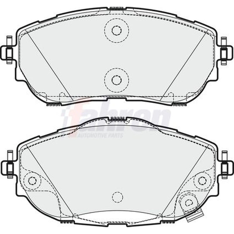 Fahren Front Brake Pad Set fits Toyota Auris 2012-2018 1.2 1.3 1.4 1.6 1.8