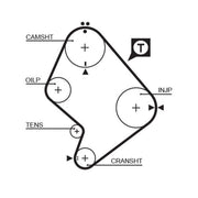 Gates Timing Belt Cambelt 129 Teeth 5214XS