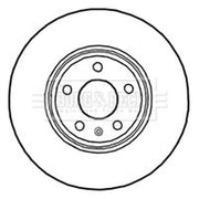 Borg & Beck 2 x Vented Front Brake Discs BBD4689-x2