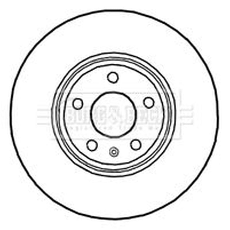Borg & Beck 2 x Vented Front Brake Discs BBD4689-x2