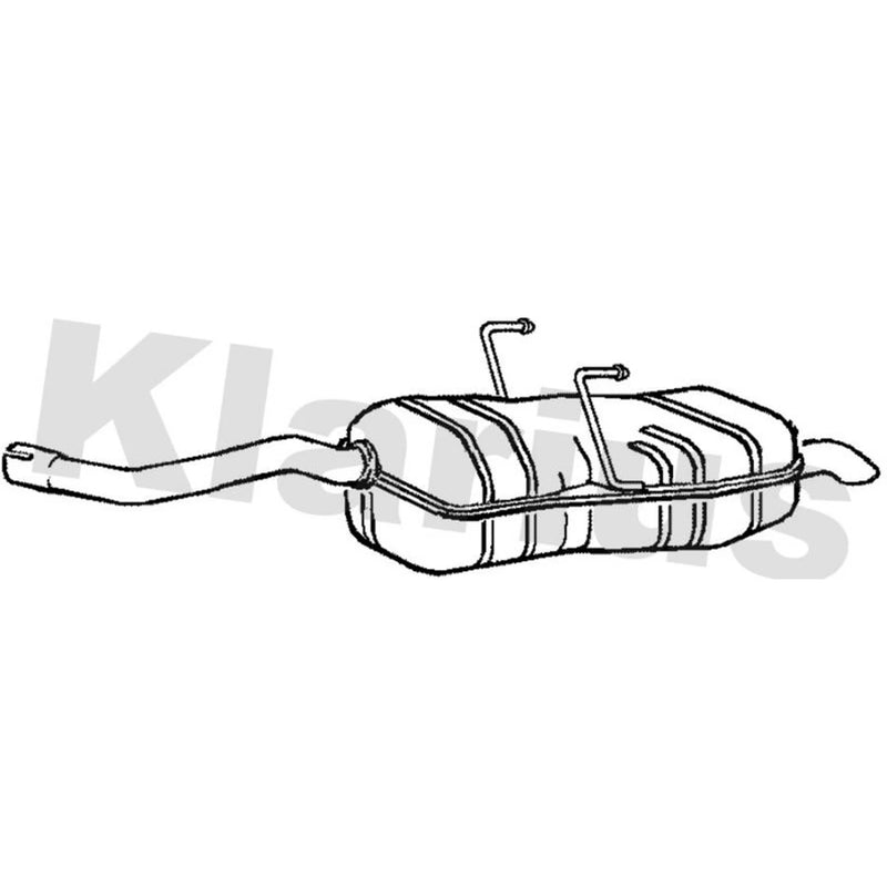 Klarius Box With Tail Pipe Rear RR327M