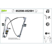 Valeo Electric Window Regulator Lifter Right Front 852591