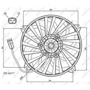 NRF Engine Cooling Fan 47073