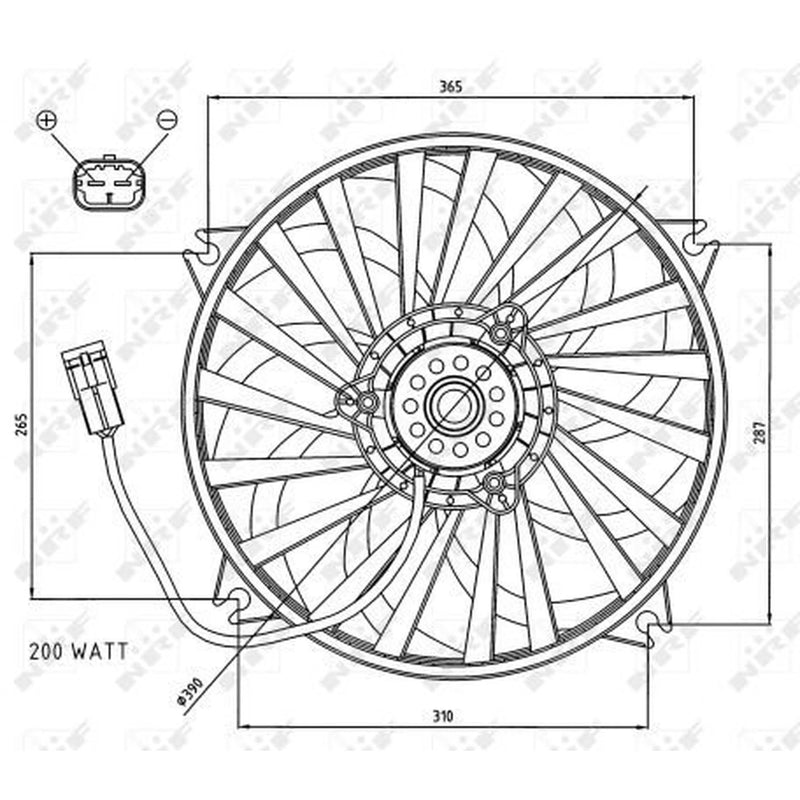 NRF Engine Cooling Fan 47073