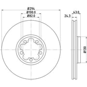 Mintex Lcv Van Kits internally vented MVK0020