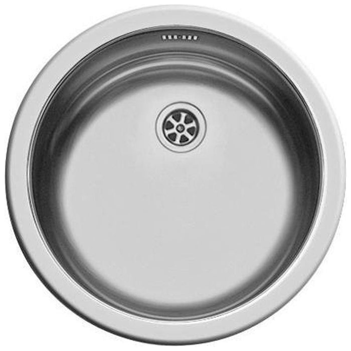 Round Inset Sink Stainless Steel 450 Diameter - Pyramis - Van Life Living