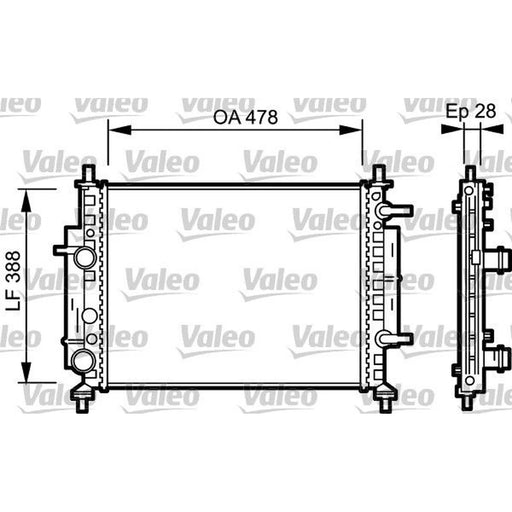 Valeo Engine Radiator 734768