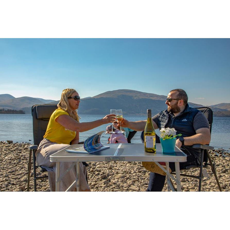 Vango Granite Duo 90 Height Adjustable Folding Camping Table - Vango - Van Life Living