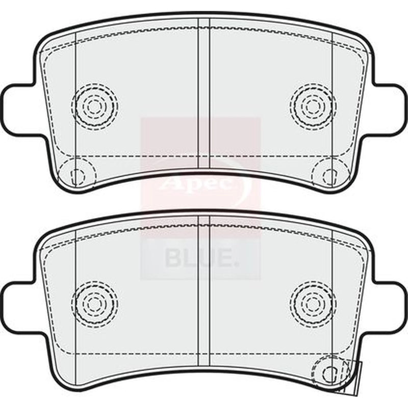 Apec Rear Brake Pad Set PD3258