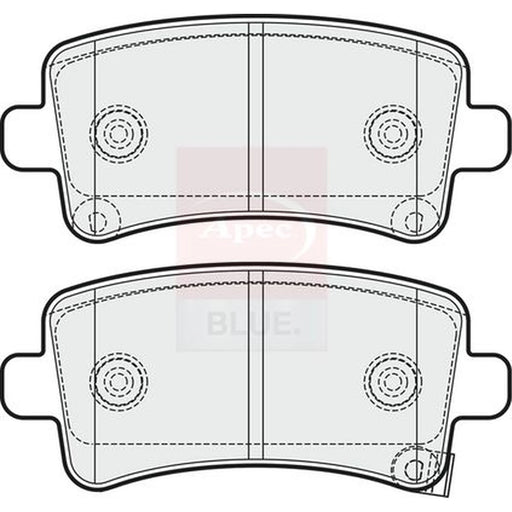 Apec Rear Brake Pad Set PD3258