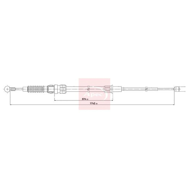 Apec Handbrake Cable Right Rear CAB1972