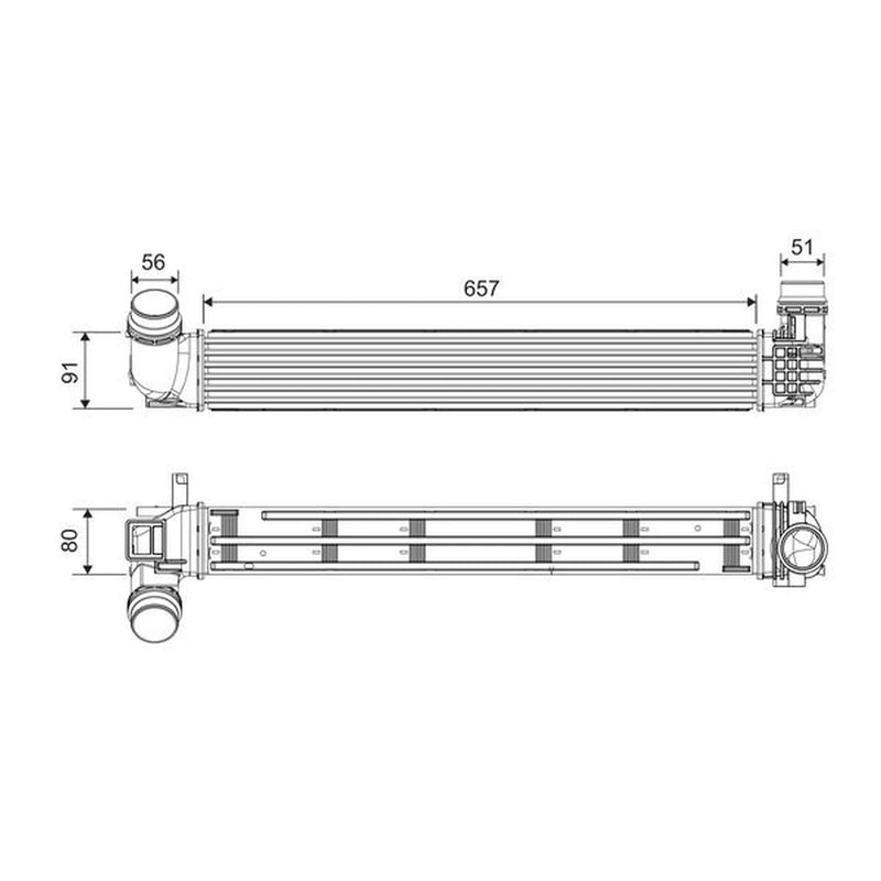 Valeo Intercooler (Charge Air Cooler) 818878