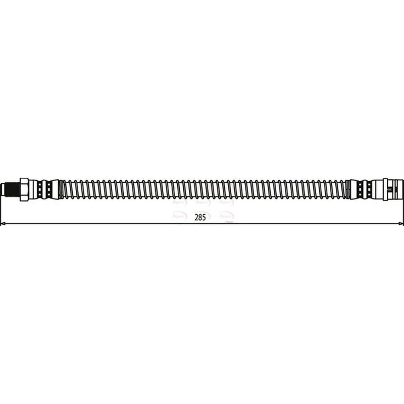Apec Brake Hydraulic Hose Line Rear HOS3733