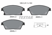 Textar 2503401 Brake Pad Set, disc brake