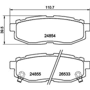 Mintex Rear Brake Pad Set MDB3006