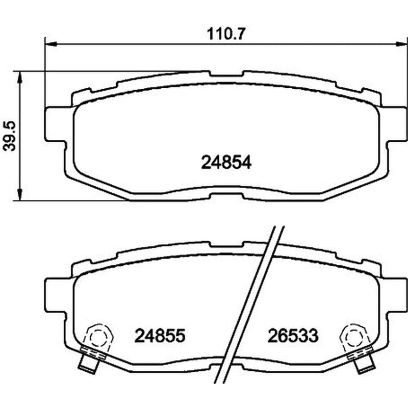 Mintex Rear Brake Pad Set MDB3006