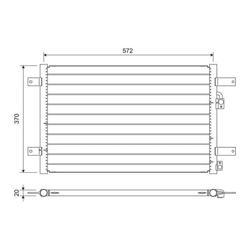 Valeo Air Conditioning Condenser 822736