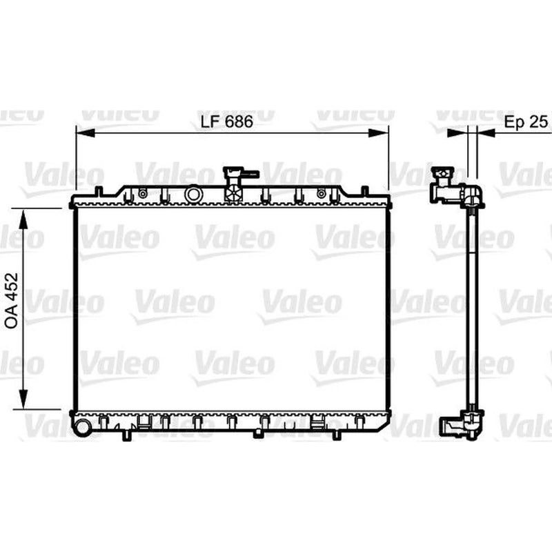 Valeo Engine Radiator 735206