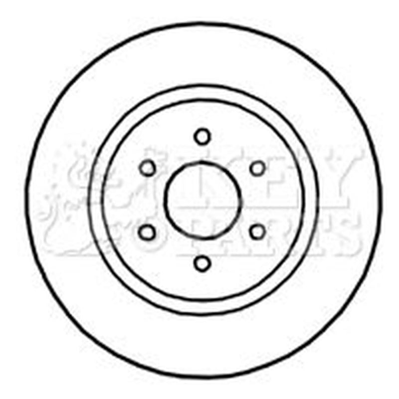 Key Parts 2 x Vented Front Brake Discs KBD5145-x2