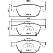 DON Front Brake Pad Set PCP1394