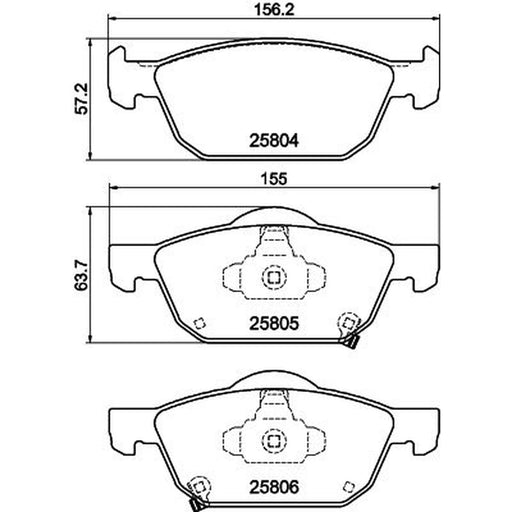Mintex Front Brake Pad Set MDB3418