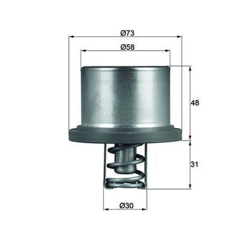Mahle Thermostat,Coolant THD 2 89