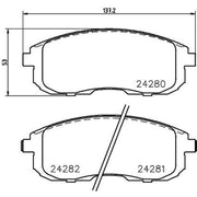 Mintex Front Brake Pad Set MDB2847