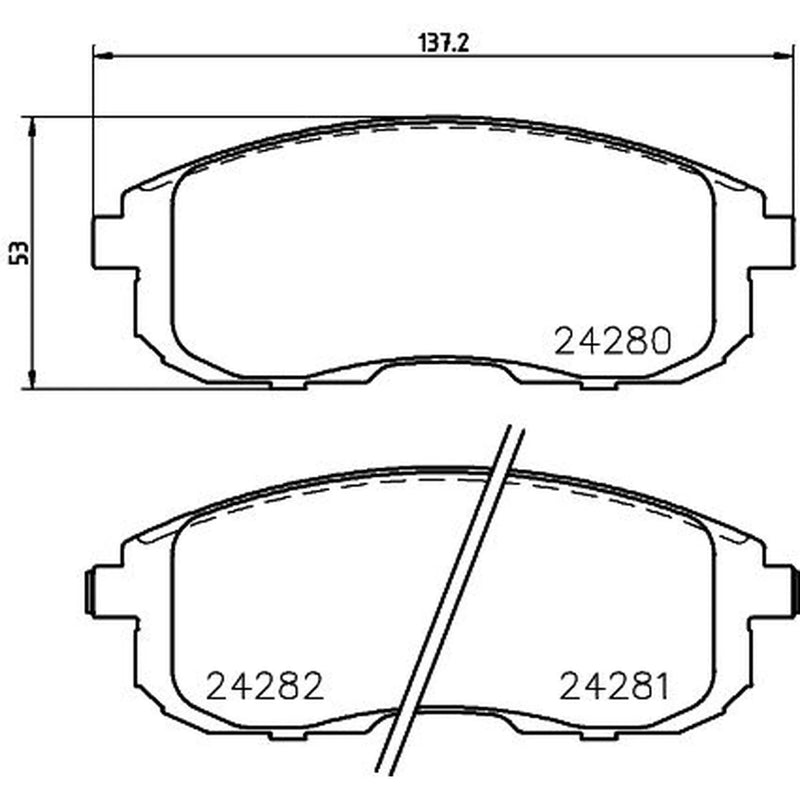 Mintex Front Brake Pad Set MDB2847