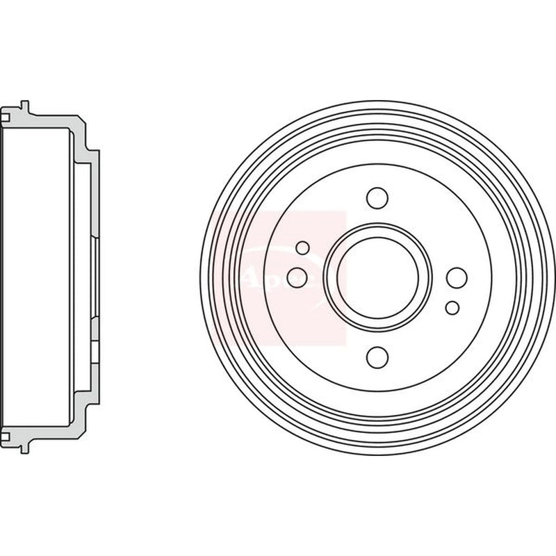Apec Brake Drum Assembly Rear DRM9980