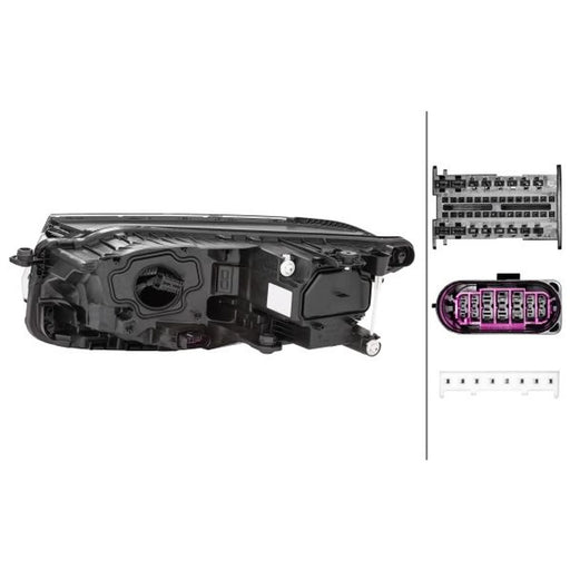 Hella Headlight Headlamp LED Right 1LX 013 143-241